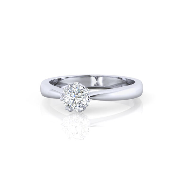 6 Prong Lab Grown Diamond 14k Round Cut - Image 3