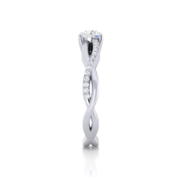 From Sunrise To Sundown Twist 2 Ct Lab Grown Diamond Engagement Rings - Image 4