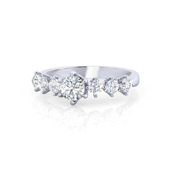 Moissanite  1.5 Carat A Whisper Of Flower Diamond Engagement Ring - Image 2