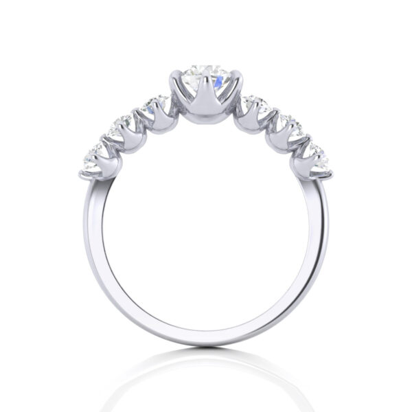 Moissanite  1.5 Carat A Whisper Of Flower Diamond Engagement Ring - Image 3