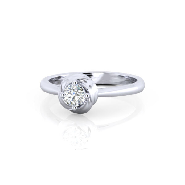 Marguerite Diamond Moissanite Engagement Ring - Image 3