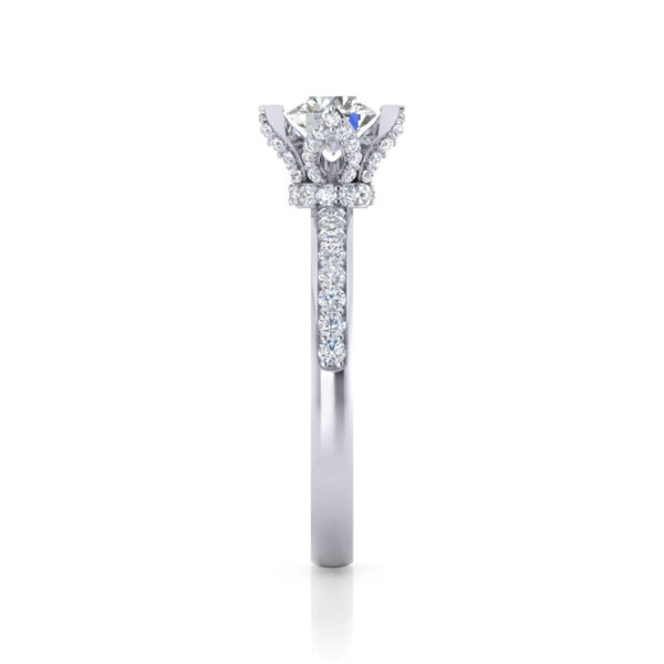 Graceful Goddess In White Gold With Lab Grown Side Diamonds - Image 4