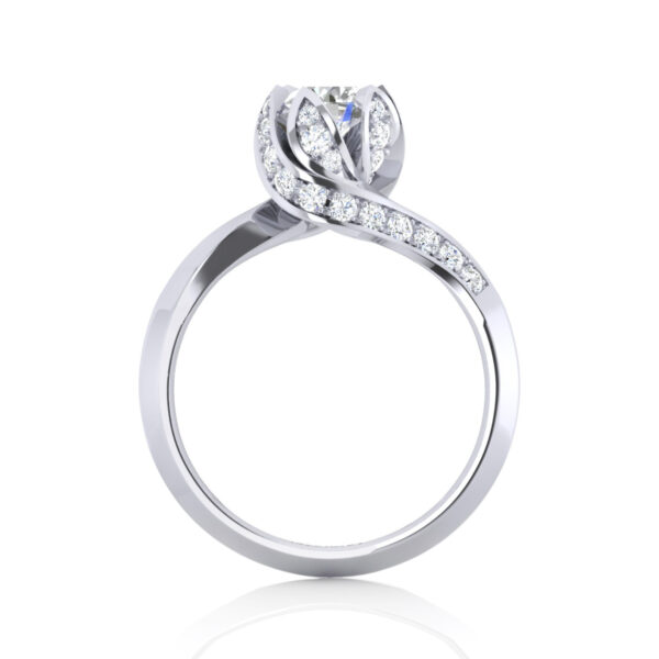 Fortune Round Cut Lab Grown Diamond Engagement Ring - Image 2