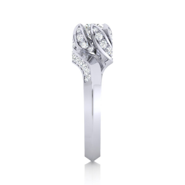 Fortune Round Cut Lab Grown Diamond Engagement Ring - Image 4