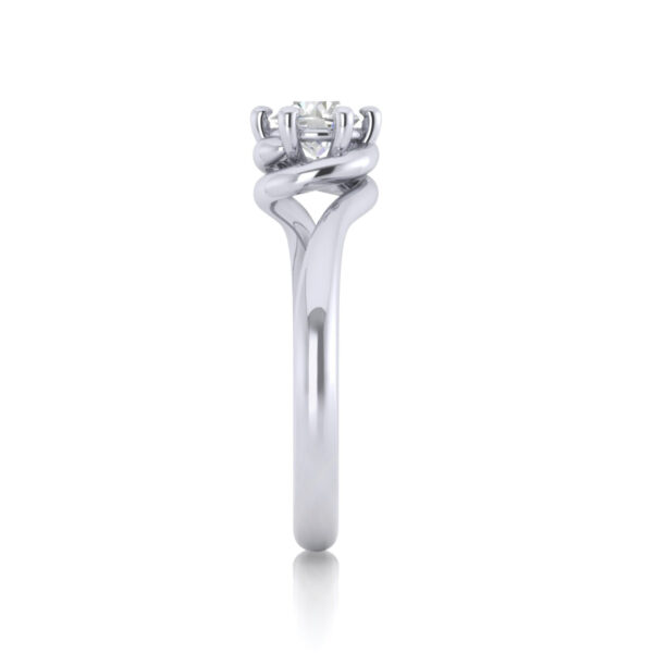 True Love Twist Lab Grown Diamond Engagement Ring - Image 4