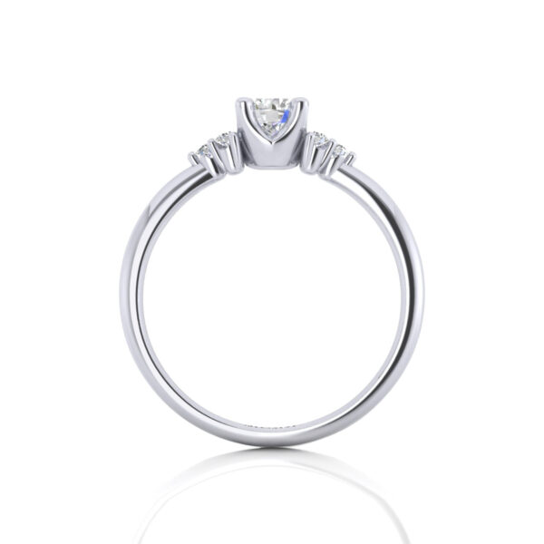 Diamond and White gold Cat Paw Ring - Image 2