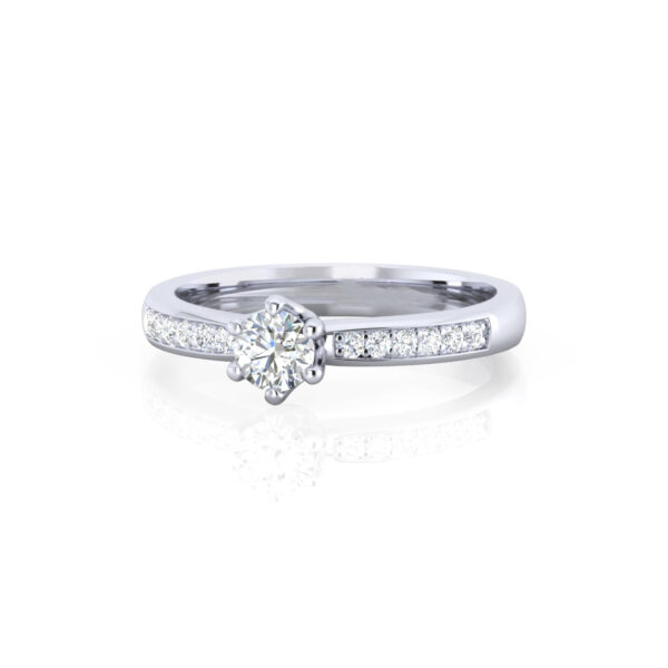 Nobody But You 2 Ct Moissanite Stone Diamond Ring - Image 3