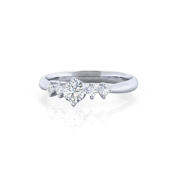 4 Small Stone Lab Grown Diamond Ring - Image 3