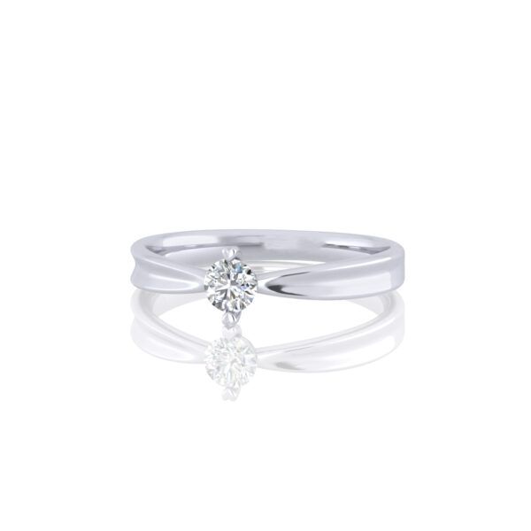 Beyond Brilliance 1ct 18K White Gold Diamond Solitaire Ring - Image 3