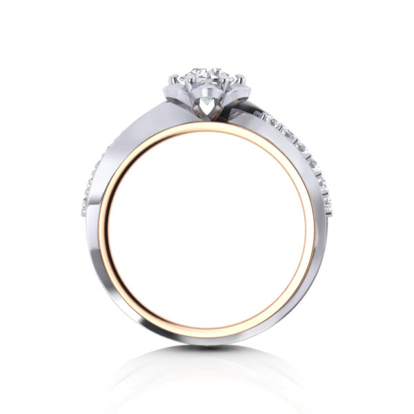 Abigail 14K Round Cut Engagement Ring - Image 2