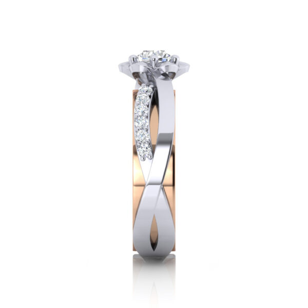 Abigail 14K Round Cut Engagement Ring - Image 4