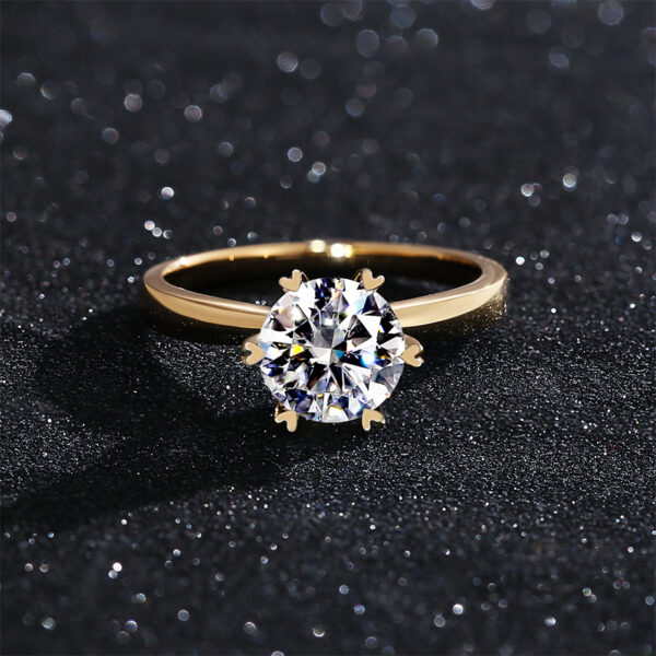 14k Hidden Halo Design Moissanite High Quality Rings - Image 2