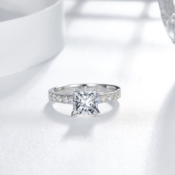 1 Ct Diamond Semi-Mount Engagement Ring in Platinum - Image 2