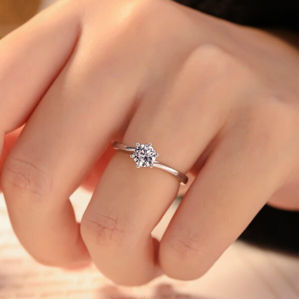 Air Apaisant Lab Grown Diamond Engagement Ring - Image 4