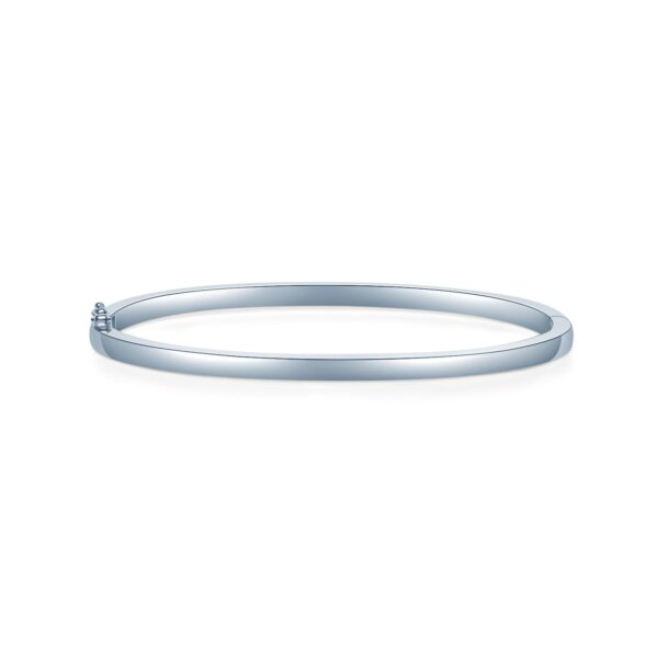 Round Brilliant Lab Grown Diamond Bangle Bracelet - Image 2