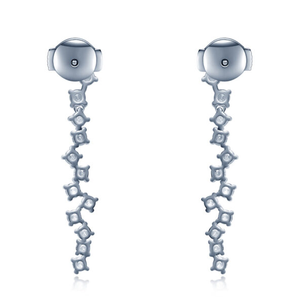 IGI GIA lab grown diamond drop earrings - Image 3