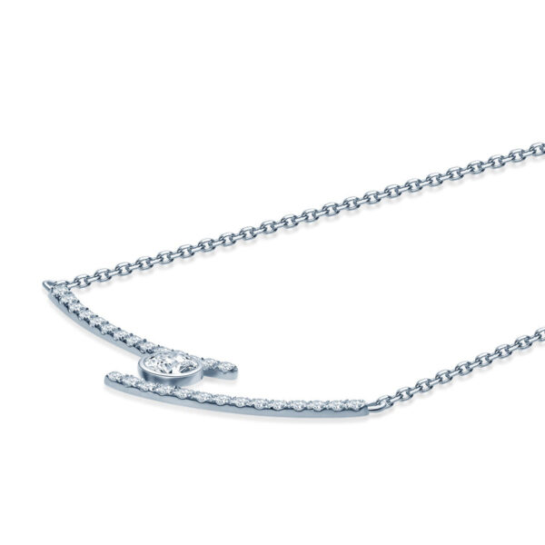 One Stone Diamond Necklace - Image 2