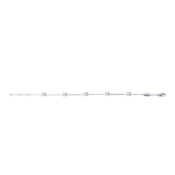 Lab Grown Diamond Star Anklet in White Gold - Image 2