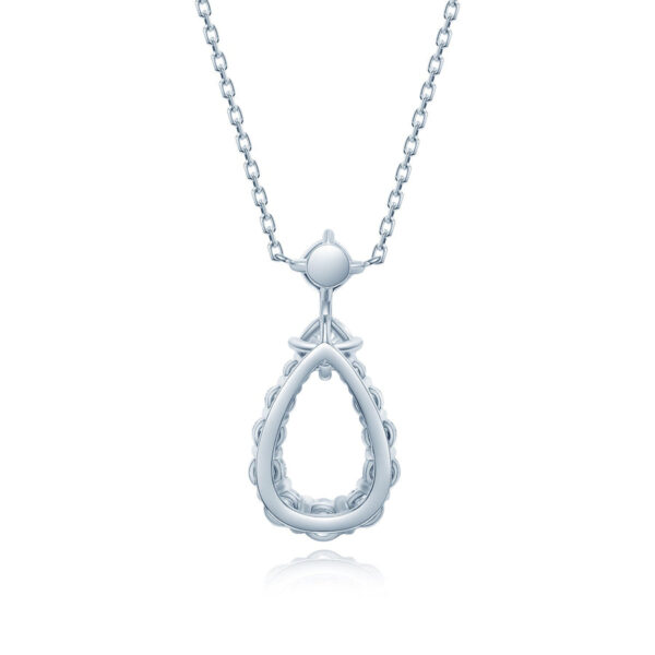 Loop Moissanite Diamond Pendant 14k - Image 3