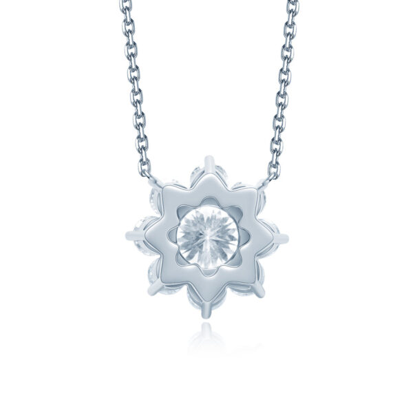 Flowers Pendant Necklaces Snowflake For Women - Image 3