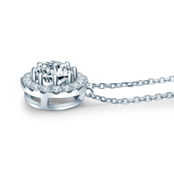 Eternity Halo Solitaire Pendant - Image 2