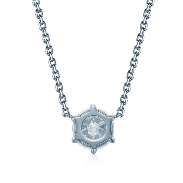 Classic Round Solitaire Pendant - Image 3