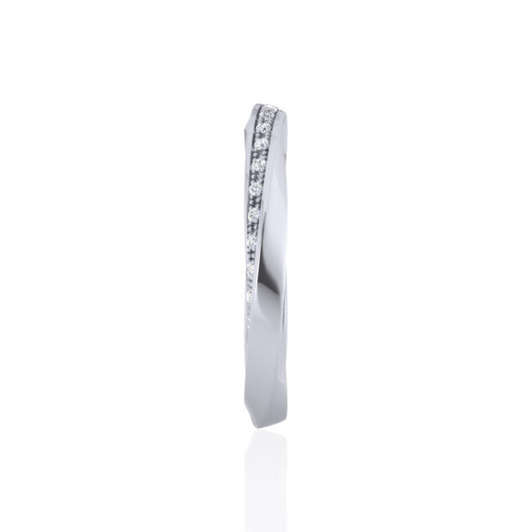 Twist Eternity Wedding Band Ring for Women - Image 4