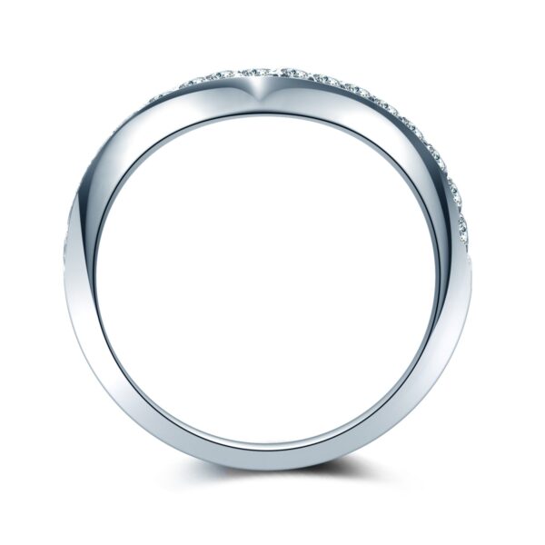 Matching V Shape Wedding Band For Engagement Ring - Image 3