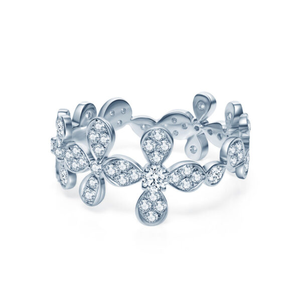 Ultimate Flowers Lab Grown Diamond Eternity Rings - Image 2