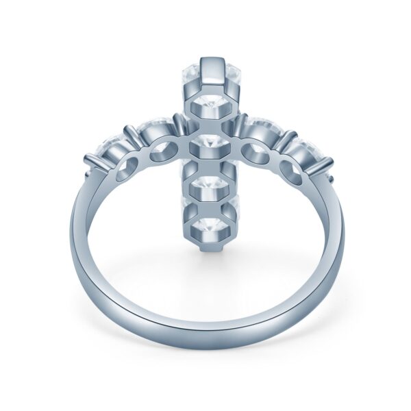 2 CTW Cross Lab Grown Diamond Ring - Image 4