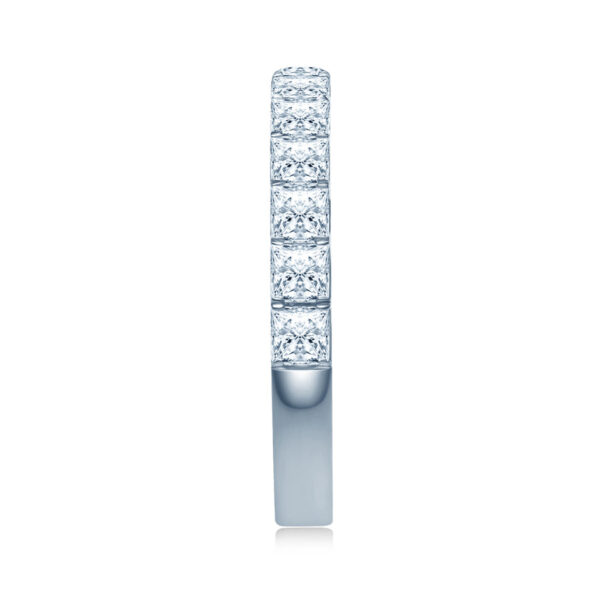 Princess cut 3/4 Lab Grown Diamond Wedding rings - Image 2