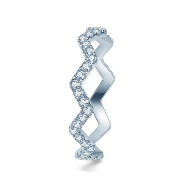 King Crown (Low) Lab Grown Diamond Eternity rings - Image 2