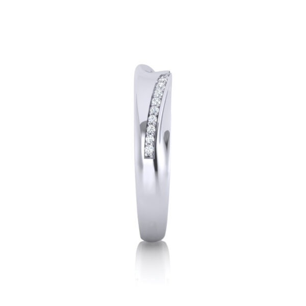 Beyonce Round Cut 14k White Gold Wedding Ring - Image 4