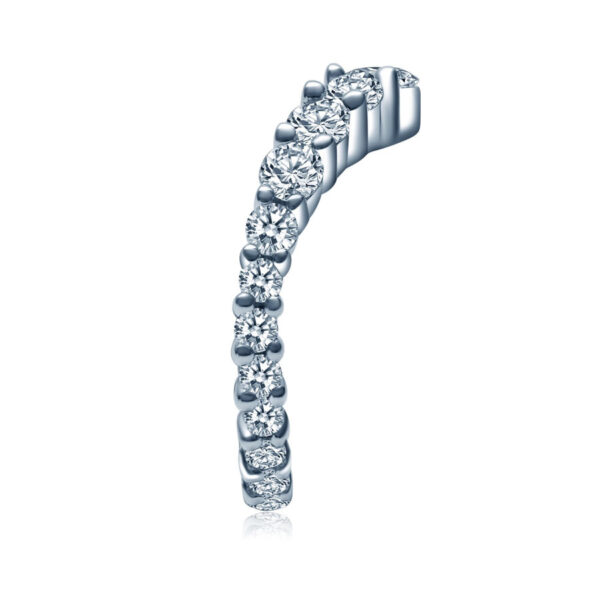 Pong Curved Lab Grown Diamond Wedding rings - Image 2