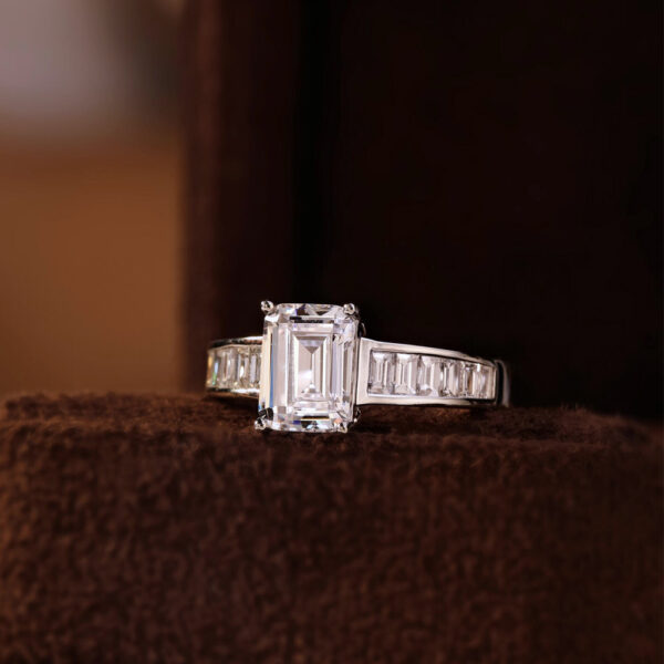 Z5 Emerald Cut Engagement Ring - Image 3