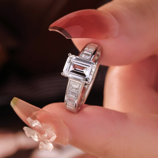 Z5 Emerald Cut Engagement Ring - Image 2