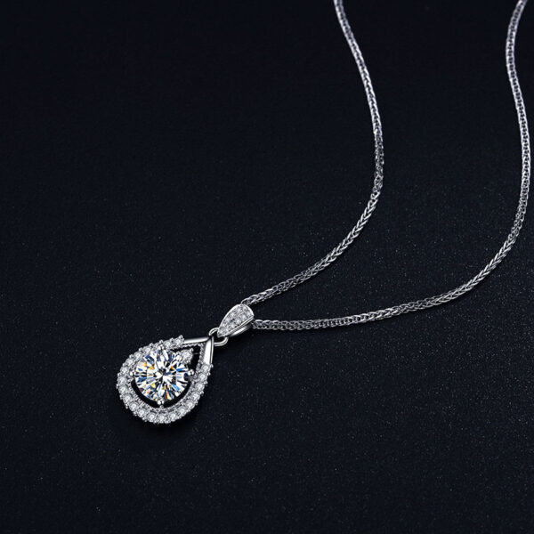 Teardrop Jewelry Zircon Pendant Necklace 18", Gifts For Women, Mothers Day Gifts - Image 2