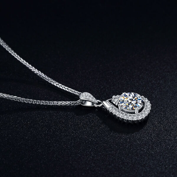 Teardrop Jewelry Zircon Pendant Necklace 18", Gifts For Women, Mothers Day Gifts - Image 3