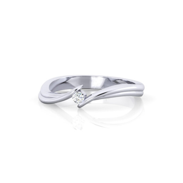 Always Together Channel Set Lab Grown Diamond Wedding Rings - Image 2