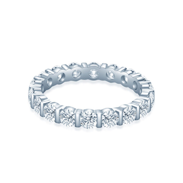 Z5 Jewelry (Hong Kong) Round Lab Grown Diamond Wedding Rings - Image 4