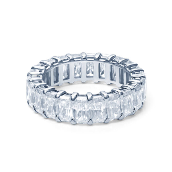 Radiant Cut Lab Grown Diamond Wedding Band - Image 4