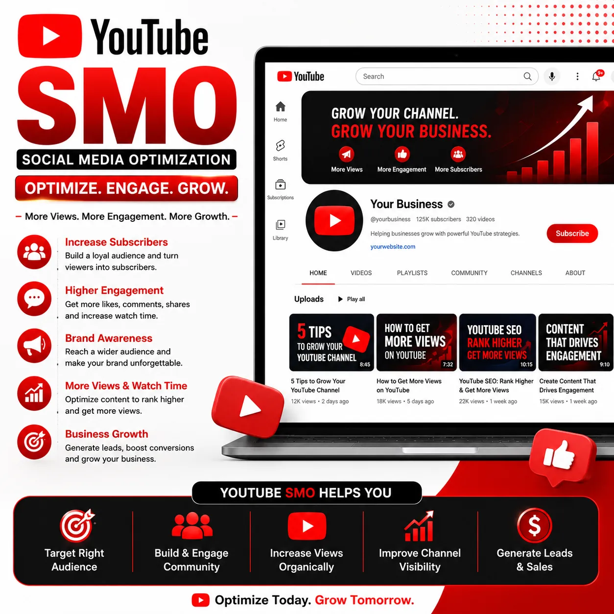 YouTube social media video production